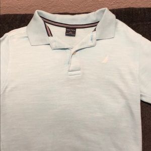Boys sea blue Nautica polo M 5/6